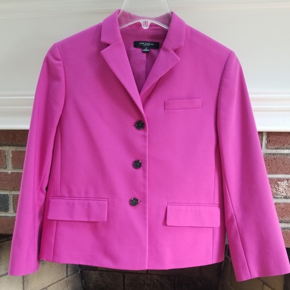 Beautiful, Ann Taylor Pink Blazer Jacket, Size 4 - Picture 2 of 5